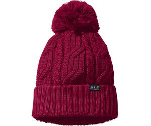 Jack Wolfskin Unisex Stormlock Windproof Knitted Fleece Lined Beanie Bobble Hat