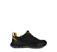 Jack Wolfskin Unisex Woodland Texapore Low K Walking Shoe, Black/Burly Yellow XT, 2 UK