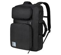 Jack Wolfskin Unisex's New York 2-in-1 flip Bag Briefcase, Ultra Black, Standard Size