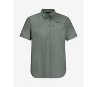 Jack Wolfskin Vandra Short Sleeve Shirt Eucalyptus Green Women - M