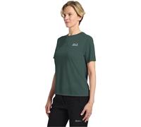 Jack Wolfskin Vonnan Graphic Short Sleeve T-shirt Green L Woman