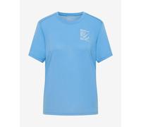 Jack Wolfskin Vonnan Graphic Short Sleeve T-shirt Light Blue Women - M