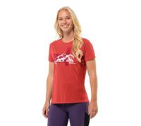 Jack Wolfskin Vonnan S/S Graphic T W Vibrant Red