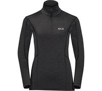Jack Wolfskin Women Arctic Xt Half Zip Pullover - Black, Size 1
