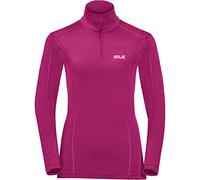 Jack Wolfskin Women Arctic Xt Half Zip Pullover - Fuchsia, Size 2
