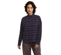 Jack Wolfskin Women’s flannel shirt Baja Flannel Shirt Women XL check dark navy CHECK dark navy