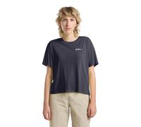Jack Wolfskin Women's Vonnan Crop T W T-Shirt, Graphite, M