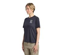 Jack Wolfskin Vonnan Graphic Short Sleeve T-shirt Black Women - XL