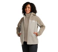 Jack Wolfskin Women’s waterproof 3-in-1 jacket Wild Places 3in1 Jacket Women 2XL pale sand pale sand