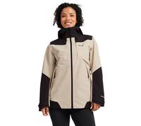 Jack Wolfskin Women’s waterproof rain jacket with 3-in-1 system Flextrail 2L Jacket Women L oyster oyster