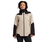 Jack Wolfskin Women’s waterproof rain jacket with 3-in-1 system Flextrail 2L Jacket Women M oyster oyster