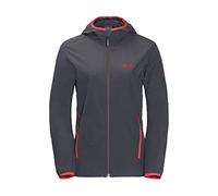 Jack Wolfskin Women's 1303652 Jacket, Ebony, X-Large