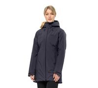 Jack Wolfskin Women's Heidelstein Waterproof Knee Length Hooded Insulated Puffer Jacket 8 (XS) Black