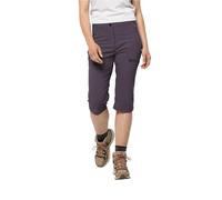 Jack Wolfskin Women's Activate Light 3/4 Pants Shorts, Dark Grape, 34 (EU)