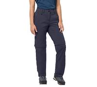 Jack Wolfskin Women's Activate Light Zip Hiking Trousers, Graphite, 42