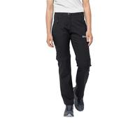 Jack Wolfskin Women's Active Track Zip Off Pants W Hiking Trousers, Black, 40