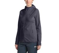 Women's Jack Wolfskin Womens Baiselberg Outdoor Full Zip Hooded Fleece Jacket - Grey - Size: 10/8