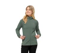 Jack Wolfskin Women's Baiselberg Hooded Fz W Fleece Jacket, Hedge Green, XS