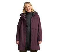 Jack Wolfskin Women's Baylight 3in1 Coat W, Red (Amaranth), XXL