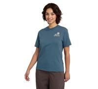 Jack Wolfskin Women's Cadena T W T-Shirt, Tent Aluminium Blue, M