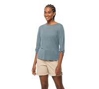 Jack Wolfskin Women's Coral Coast 3/4 T W T-Shirt, Citadel, M, Citadel, M