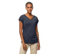 Jack Wolfskin Women's Coral Coast T W Short Sleeve T-Shirt, Night Blue, XS, night blue, XS