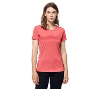 Jack Wolfskin Women's Crosstrail Graphic T W T-Shirt, Desert Rose, XS