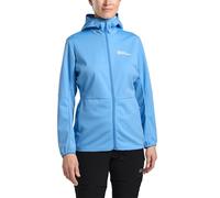 Jack Wolfskin Women's Feldberg Hoody W Softshell Jacket, Mid Blue, XL