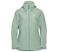 Jack Wolfskin Women’s waterproof rain jacket with 3-in-1 system Flextrail 2L Jacket Women M green zinnia green zinnia