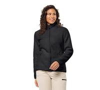 Jack Wolfskin Women's High Curl Jacket W Fleece, Black, XL