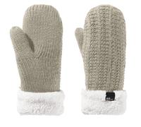 Jack Wolfskin Women's Highloft Knit Mid Single Finger Winter Glove with Faux Fe