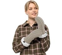 Jack Wolfskin Women's Highloft Knit Mitten W Gloves, Dusty Grey, M, Dusty Grey, M