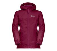 Jack Wolfskin Women's ICELAND 3IN1 JACKET G Coat, dark ruby,