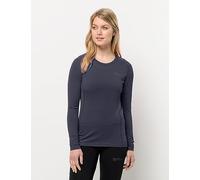 Jack Wolfskin Women's Infinite L/S W Hiking Shirt, Graphite, L