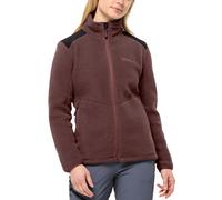 Women's Jack Wolfskin Womens Kammweg Pile Full Zip Fleece - Red - Size: 10/8