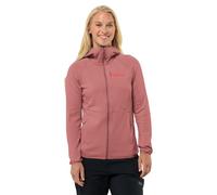 Jack Wolfskin Women's Kolbenberg Hooded Fz W Jacket, Mineral Red, L