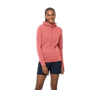 Jack Wolfskin Women's Modesto Hooded Jacket Fleece, Faded Rose, L