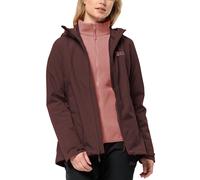 Jack Wolfskin Women's Moonrise 3-in-1 Jacket W, Dark Maroon, S