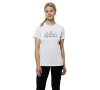 Jack Wolfskin Womens Morobbia T-Shirt, White Cloud, XS EU