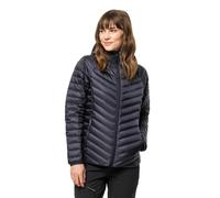(L, Graphite) Jack Wolfskin Womens 2022 Passamani Down Recycled Windproof Hoody Jacket