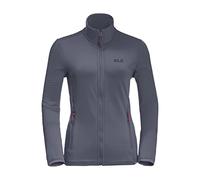 Jack Wolfskin Womens Peak Grid High Collar Midlayer Stretch Fleece Sweater