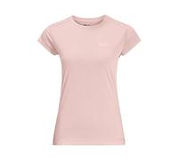 Jack Wolfskin Women's Prelight S/S W Shirt, Rose Smoke, X-Large