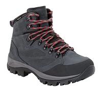 Jack Wolfskin Women's Rebellion Texapore MID W Walking Shoe, Grey/red, 7.5 UK