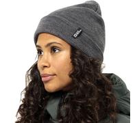 Jack Wolfskin Womens Rib Cuffed Winter Warm Fine Knit Beanie Hat