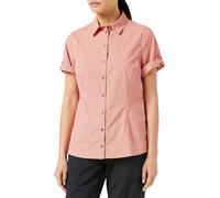 Jack Wolfskin Women's Shirt Blouse Matata Short Sleeve, Rose Quartz Checks, XS