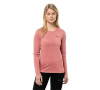 Jack Wolfskin Women's Sky Thermal L/S W Hiking Shirt, Mineral Red, S