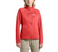 Jack Wolfskin Women's Taiga Fz W Fleece Jacket, Vibrant red, M