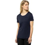 Jack Wolfskin Tech Short Sleeve T-shirt Blue M Woman