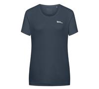 Women's Jack Wolfskin Womens Tech Short Sleeve T-Shirt - Black - Size: 12