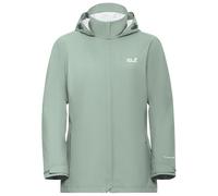 Jack Wolfskin Women’s waterproof rain jacket with hood Trailtime 2L Jacket Women XS green zinnia green zinnia